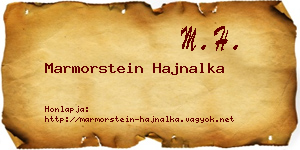 Marmorstein Hajnalka névjegykártya